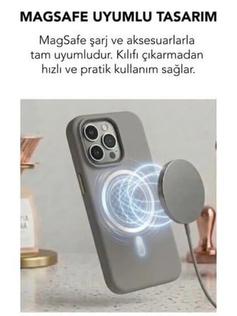 Apple iPhone 14 Pro Uyumlu Magsafe Lansman Silikon Kılıf