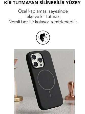 Apple iPhone 14 Pro Max Uyumlu Magsafe Lansman Silikon Kılıf