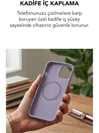Apple iPhone 15 Uyumlu Magsafe Lansman Silikon Kılıf