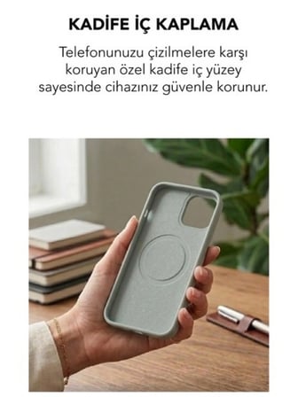 Apple iPhone 15 Pro Uyumlu Magsafe Lansman Silikon Kılıf