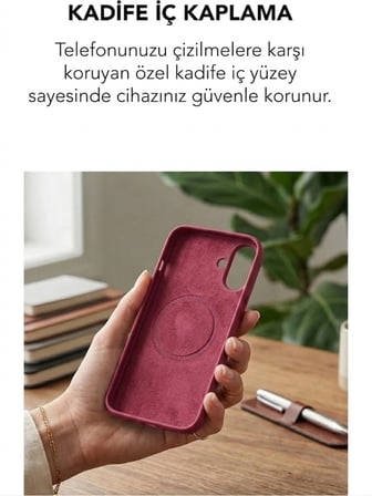 Apple iPhone 16 Uyumlu Magsafe Lansman Silikon Kılıf