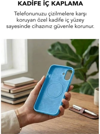 Apple iPhone 16 Uyumlu Magsafe Lansman Silikon Kılıf