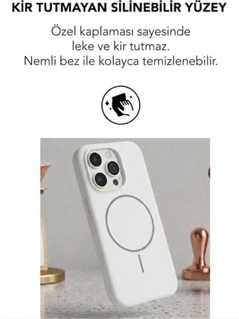 Apple iPhone 16 Pro Uyumlu Magsafe Lansman Silikon Kılıf