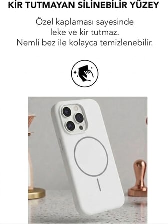 Apple iPhone 16 Pro Max Uyumlu Magsafe Lansman Silikon Kılıf