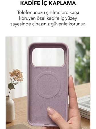 Apple iPhone 17 Pro Uyumlu Magsafe Lansman Silikon Kılıf