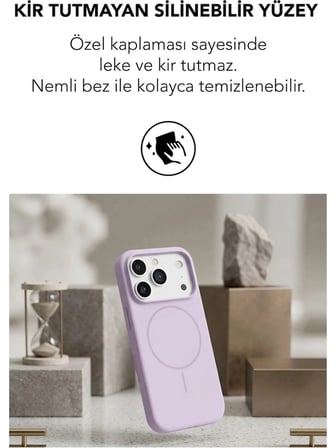 Apple iPhone 17 Pro Uyumlu Magsafe Lansman Silikon Kılıf