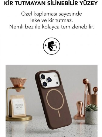 Apple iPhone 17 Pro Uyumlu Magsafe Lansman Silikon Kılıf