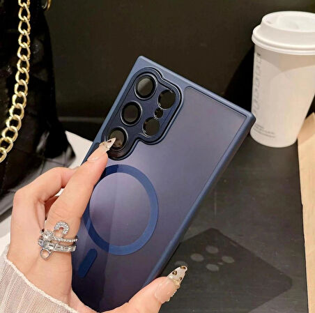 Samsung Galaxy S25 Edge Uyumlu Magsafe Lens Korumalı Kılıf