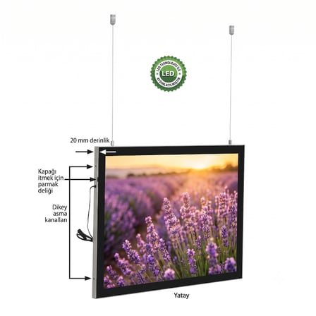 Magneco Ledbox Çift Taraflı İşıklı Çerçeve B1