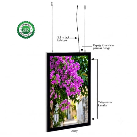 Magneco Ledbox Çift Taraflı Işıklı Çerçeve B2