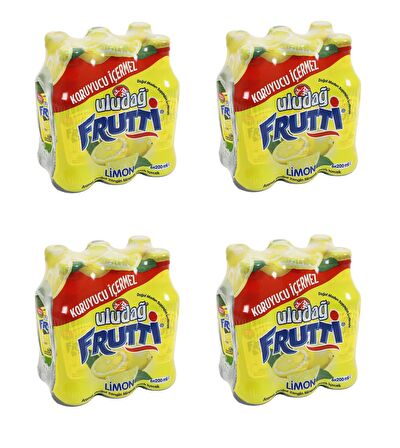 Uludağ Frutti Limon Aromalı Maden Suyu 200 Ml X 24 Adet