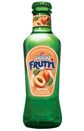 Uludağ Frutti Şeftali Aromalı Maden Suyu 200 Ml X 24 Adet