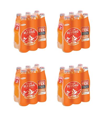 Uludağ Efsane Gazozu Portakallı 250 Ml X 24 Adet