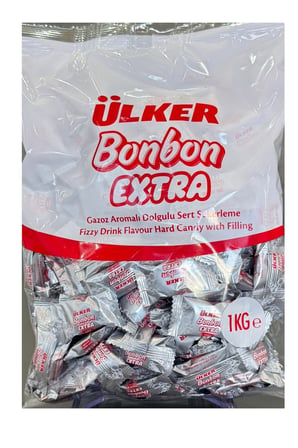 Gazoz aromalı dolgulu sert şekerleme