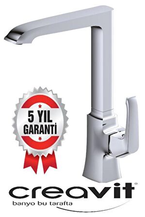 Creavit Avangart Lüx AG8500 Gümüş Banyo Bataryası