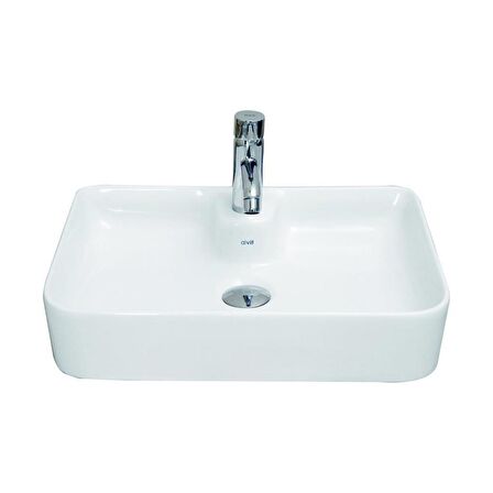 ALVİT Smart Slim Tezgah Üstü Setüstü Lavabo 35*50 Cm