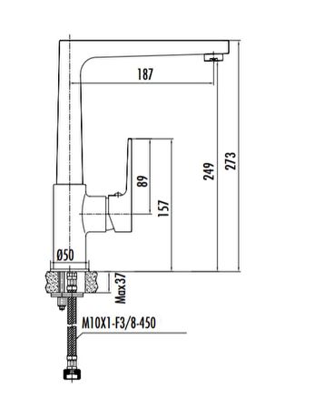 Creavit Sr8500S Sharp Evye Mutfak Bataryası Mat Siyah