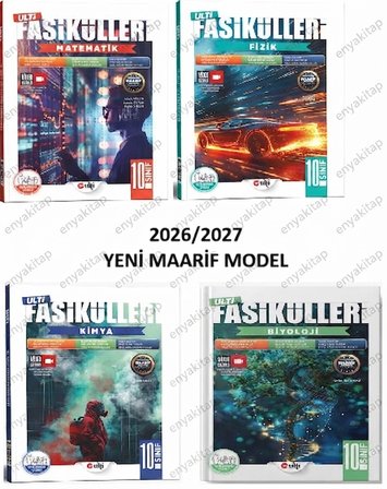 Ulti Yayınları 10. Sınıf Matematik Fizik Kimya Biyoloji Ulti Fasikülleri Maarif Model