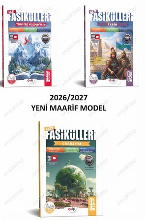 Ulti Yayınları 9. Sınıf Türk Dili Edebiyatı ve Tarih Coğrafya Ulti Fasikülleri Maarif Model