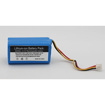 Homend Alex Laser Pro 1288H Robot Süpürge 2600 mAh 14.4 V  Batarya – Orjinal Uyumlu Uzun Ömürlü, Yüksek Performans Pil