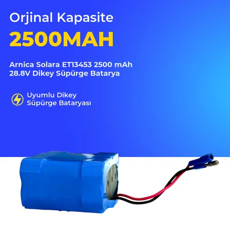 Arnica Solara ET13453 2500 mAh 28.8V Dikey Süpürge Batarya