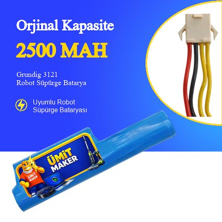 Grundig 3121 Robot Süpürge 2500 Mah Batarya