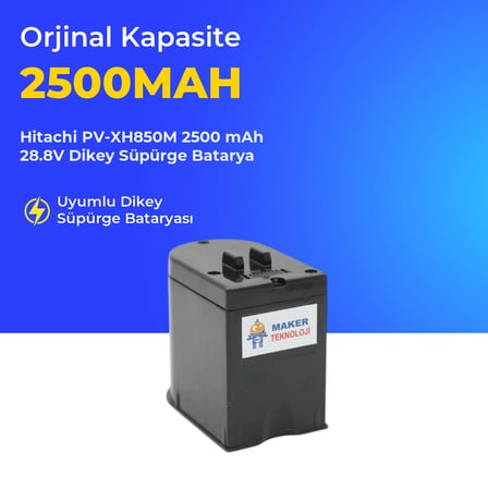 Hitachi PV-XH850M 2500 mAh 28.8V Dikey Süpürge Batarya