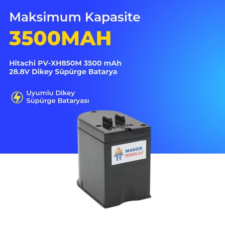 Hitachi PV-XH850M 3500 mAh 28.8V Dikey Süpürge Batarya