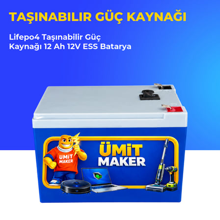 Lifepo4 Taşınabilir Güç Kaynağı 12 Ah 12V ESS Batarya