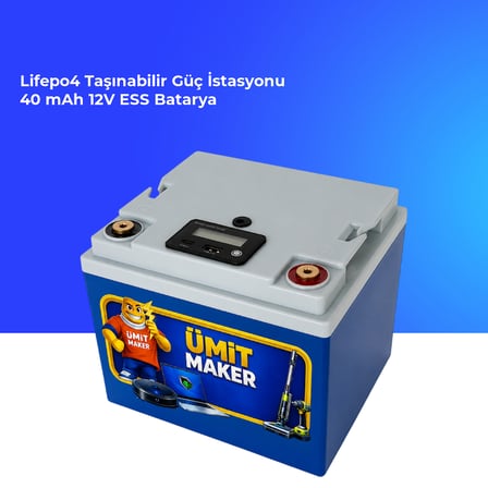 Lifepo4 Taşınabilir Güç İstasyonu 40 mAh 12V ESS Batarya