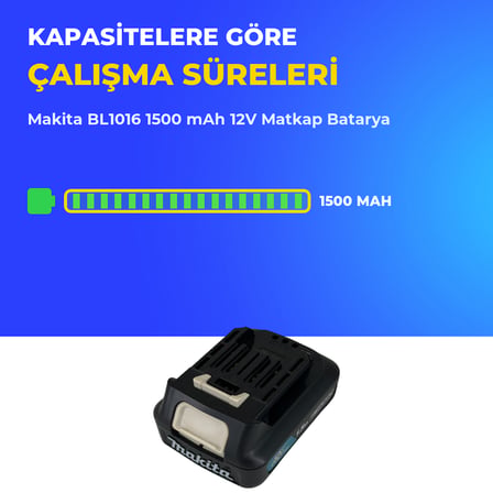 Makita BL1016 1500 mAh 12V Matkap Batarya