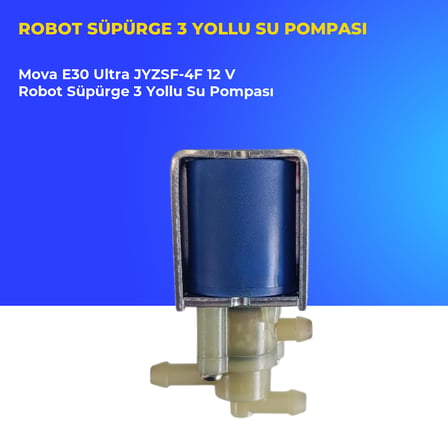 Mova E30 Ultra JYZSF-4F 12 V Robot Süpürge 3 Yollu Su Pompası