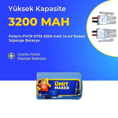 Polaris PVCR 0735 3200 mAh 14.4V Robot Süpürge Batarya