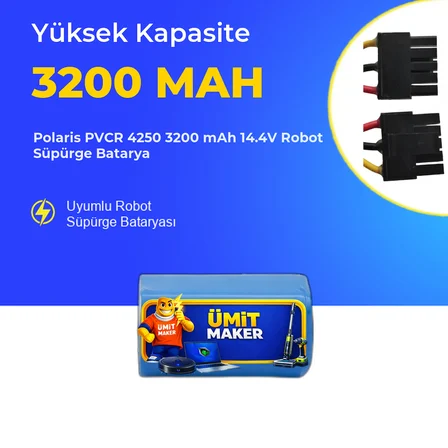 Polaris PVCR 4250 3200 mAh 14.4V Robot Süpürge Batarya