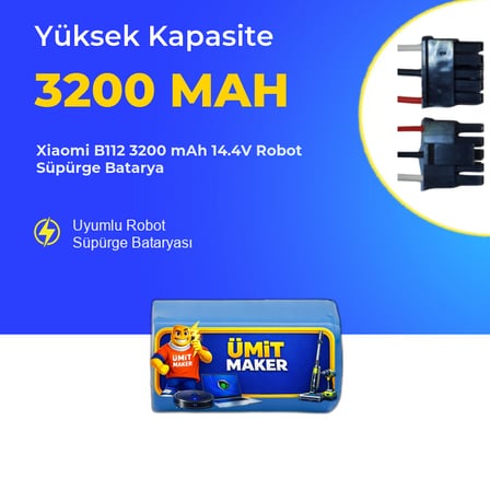 Xiaomi B112 3200 mAh 14.4V Robot Süpürge Batarya