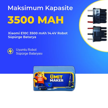 Xiaomi E10C 3500 mAh 14.4V Robot Süpürge Batarya