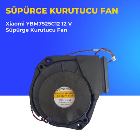 Xiaomi YBM7525C12 12 V Süpürge Kurutucu Fan