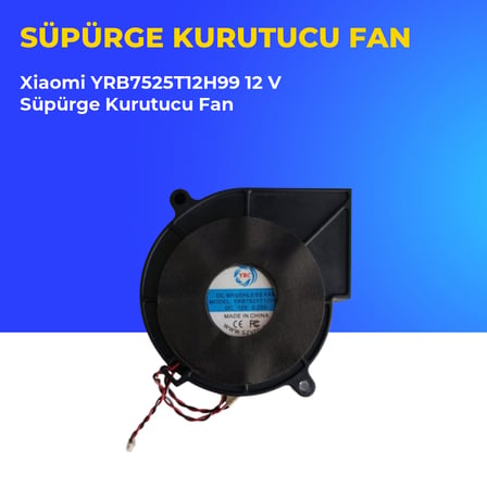 Xiaomi YRB7525T12H99 12 V Süpürge Kurutucu Fan