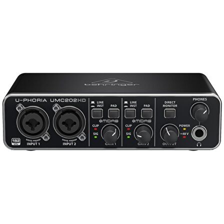 BEHRINGER UMC202HD - 2x2, 24-Bit/192kHz USB Ses Kartı