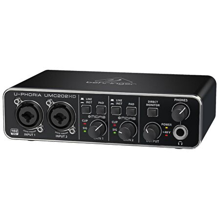 BEHRINGER UMC202HD - 2x2, 24-Bit/192kHz USB Ses Kartı