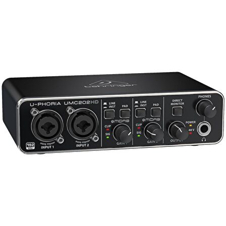 BEHRINGER UMC202HD - 2x2, 24-Bit/192kHz USB Ses Kartı