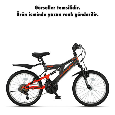 Ümit 2030 Blackmount 20"  18 Vites Amortisörlü Çocuk Bisikleti 20 Jant Siyah-Sarı