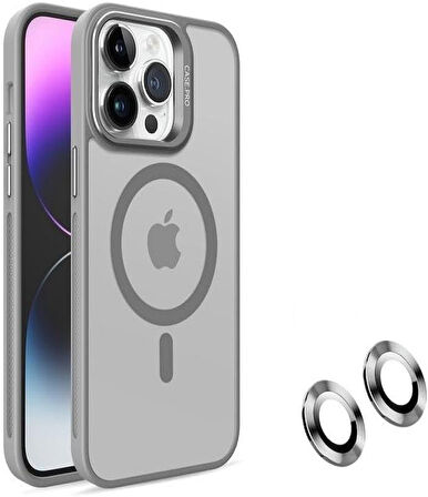 İphone 13 Pro İçin Standlı Lens Hediyeli Magsafe Maksimum Koruma Armor Kılıf