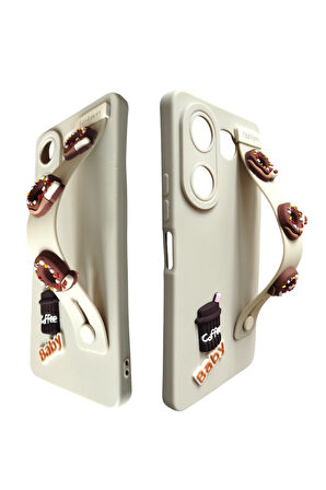 Tecno Camon 20 El Geçmeli Emojili Silikon Kılıf