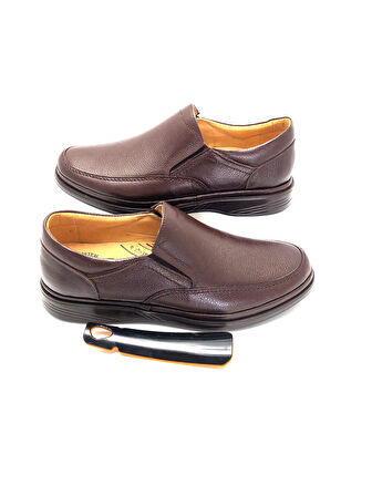 Büyük Numara Ortopedik Hakiki Deri Erkek Ayakkabı