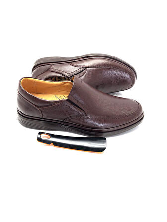 Büyük Numara Ortopedik Hakiki Deri Erkek Ayakkabı