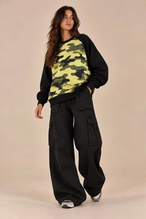 ALEXANDERGARDI KAMUFLAJ DESENLI SWEATSHİRT (UN-14591)