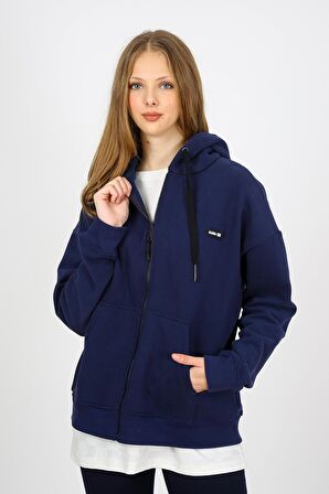 ALEXANDERGARDI FERMUARLI KAPÜŞONLU SWEATSHİRT (B22-75300)