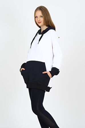 ALEXANDERGARDI KANGURU CEPLİ OVERSİZE SWEATSHİRT (UN-550801)