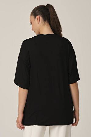 ALEXANDERGARDI BASKILI OVERSİZE T-SHİRT (UN-70417)